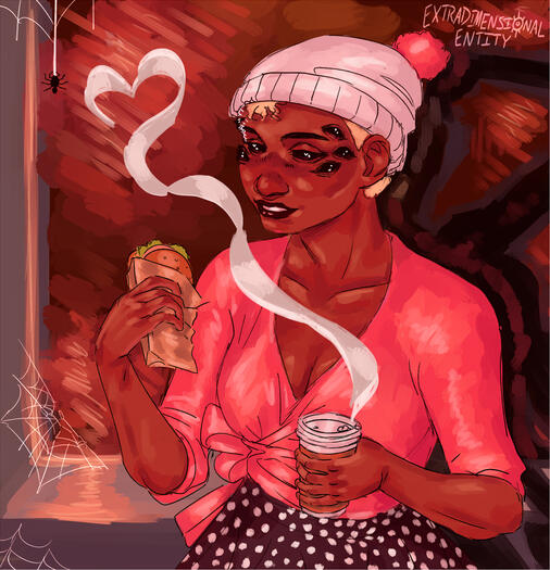 even monsters gotta take coffee breaks